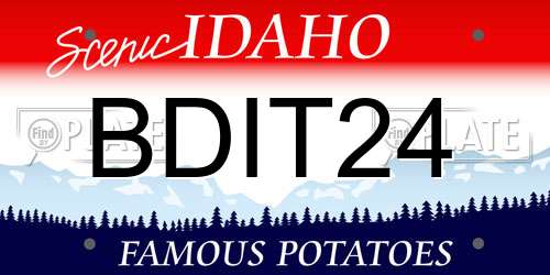 BDIT24 Idaho License Plate
