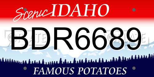 BDR6689 Idaho License Plate