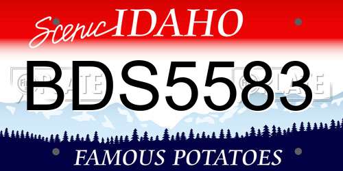 BDS5583 Idaho License Plate
