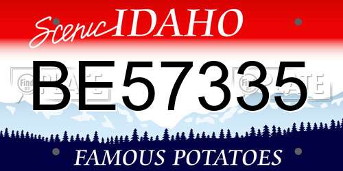 BE57335 Idaho License Plate