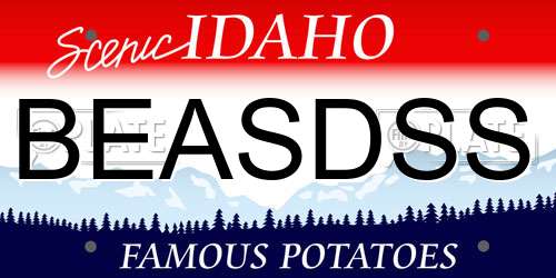 BEASDSS Idaho License Plate