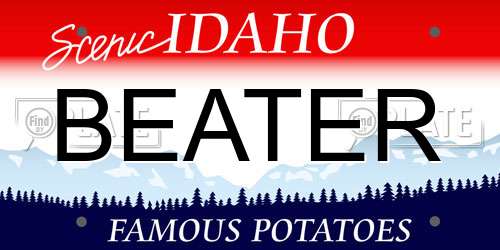 BEATER Idaho License Plate