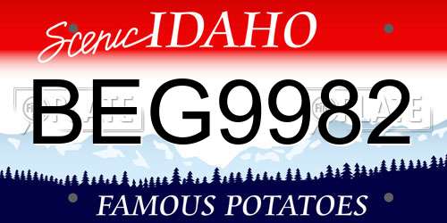 BEG9982 Idaho License Plate