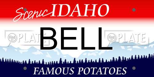 BELL Idaho License Plate