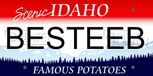 BESTEEB Idaho License Plate