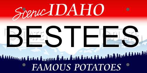 BESTEES Idaho License Plate