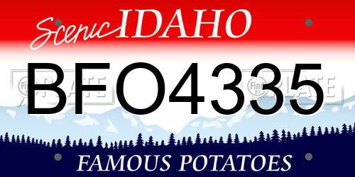 BFO4335 Idaho License Plate
