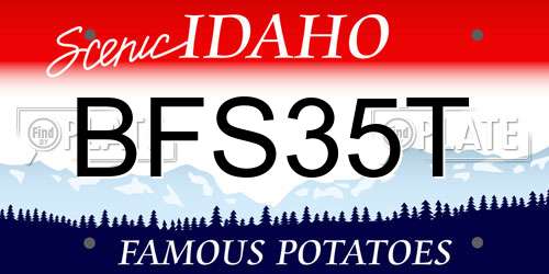 BFS35T Idaho License Plate