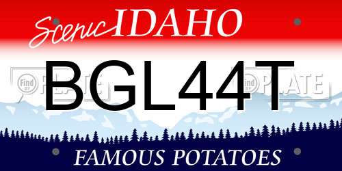 BGL44T Idaho License Plate
