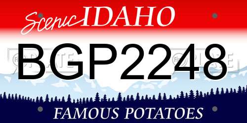 BGP2248 Idaho License Plate