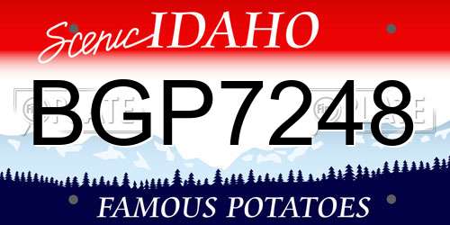 BGP7248 Idaho License Plate