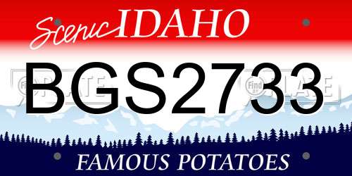 BGS2733 Idaho License Plate