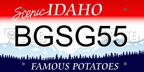 BGSG55 Idaho License Plate