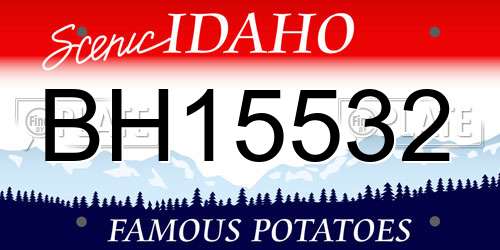 BH15532 Idaho License Plate