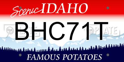 BHC71T Idaho License Plate