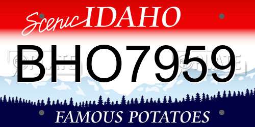 BHO7959 Idaho License Plate
