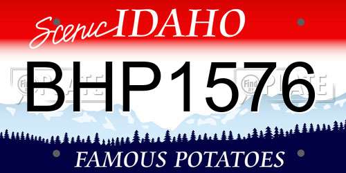 BHP1576 Idaho License Plate