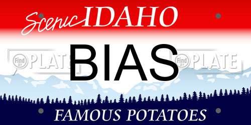 BIAS Idaho License Plate