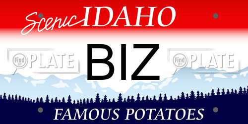 BIZ Idaho License Plate