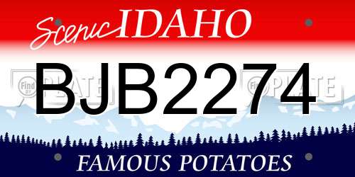 BJB2274 Idaho License Plate
