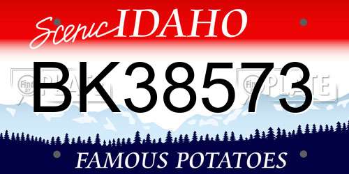BK38573 Idaho License Plate