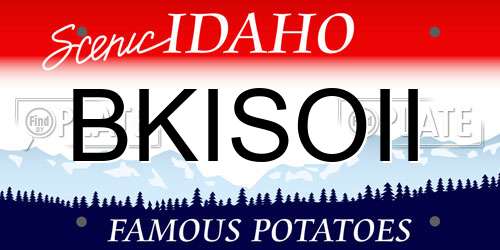 BKISOII Idaho License Plate