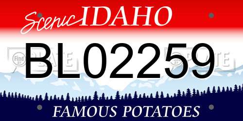 BL02259 Idaho License Plate