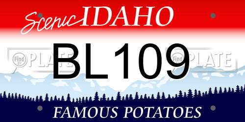 BL109 Idaho License Plate