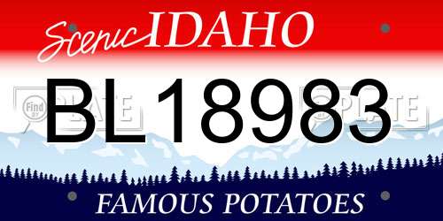 BL18983 Idaho License Plate