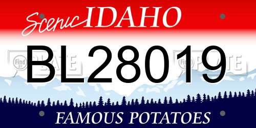 BL28019 Idaho License Plate