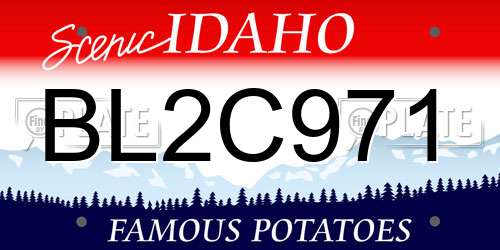 BL2C971 Idaho License Plate