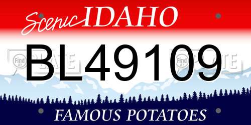 BL49109 Idaho License Plate