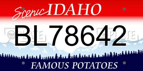 BL78642 Idaho License Plate