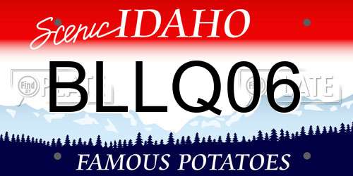 BLLQ06 Idaho License Plate