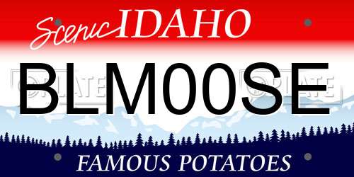 BLM00SE Idaho License Plate