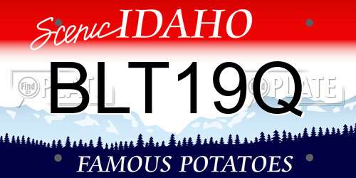 BLT19Q Idaho License Plate