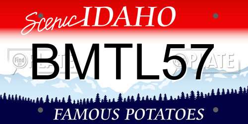 BMTL57 Idaho License Plate