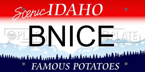 BNICE Idaho License Plate