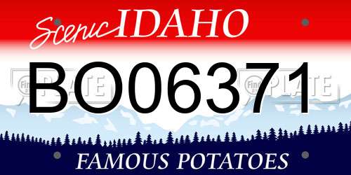 BO06371 Idaho License Plate