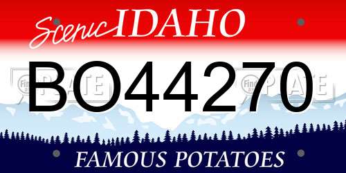 BO44270 Idaho License Plate