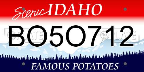 BO5O712 Idaho License Plate
