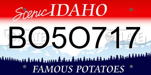 BO5O717 Idaho License Plate