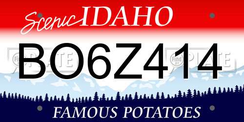 BO6Z414 Idaho License Plate