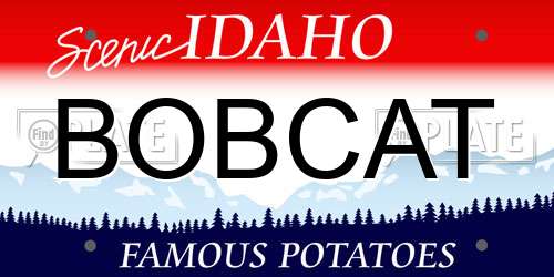 BOBCAT Idaho License Plate