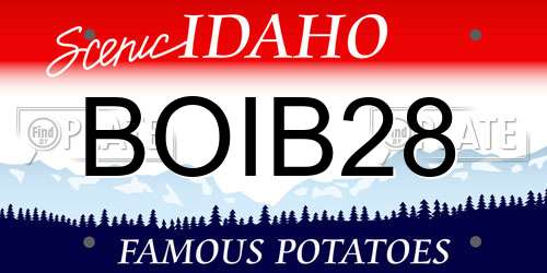 BOIB28 Idaho License Plate