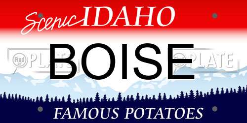 BOISE Idaho License Plate