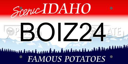 BOIZ24 Idaho License Plate