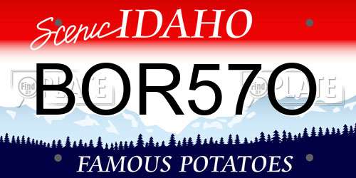 BOR57O Idaho License Plate