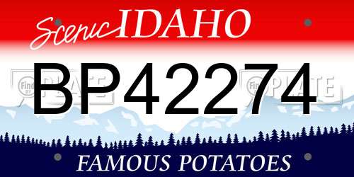 BP42274 Idaho License Plate