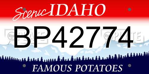 BP42774 Idaho License Plate